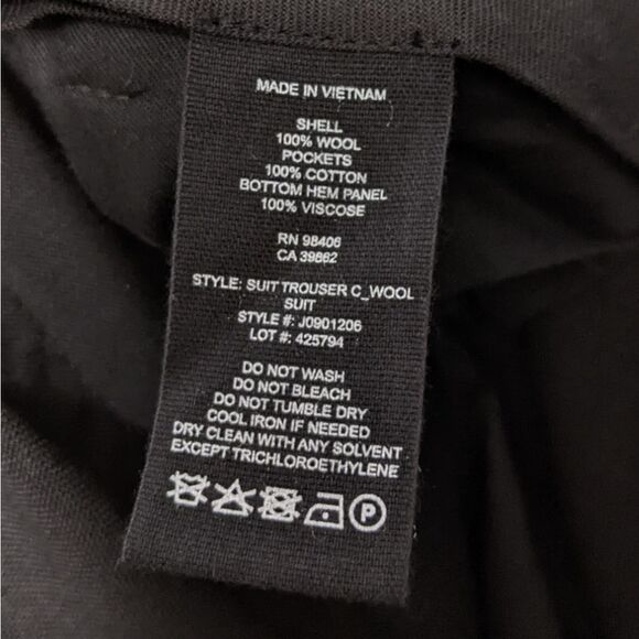 NWT THEORY C Wool Satin Hem Suit Trouser Pants J0901206 - Picture 6 of 8